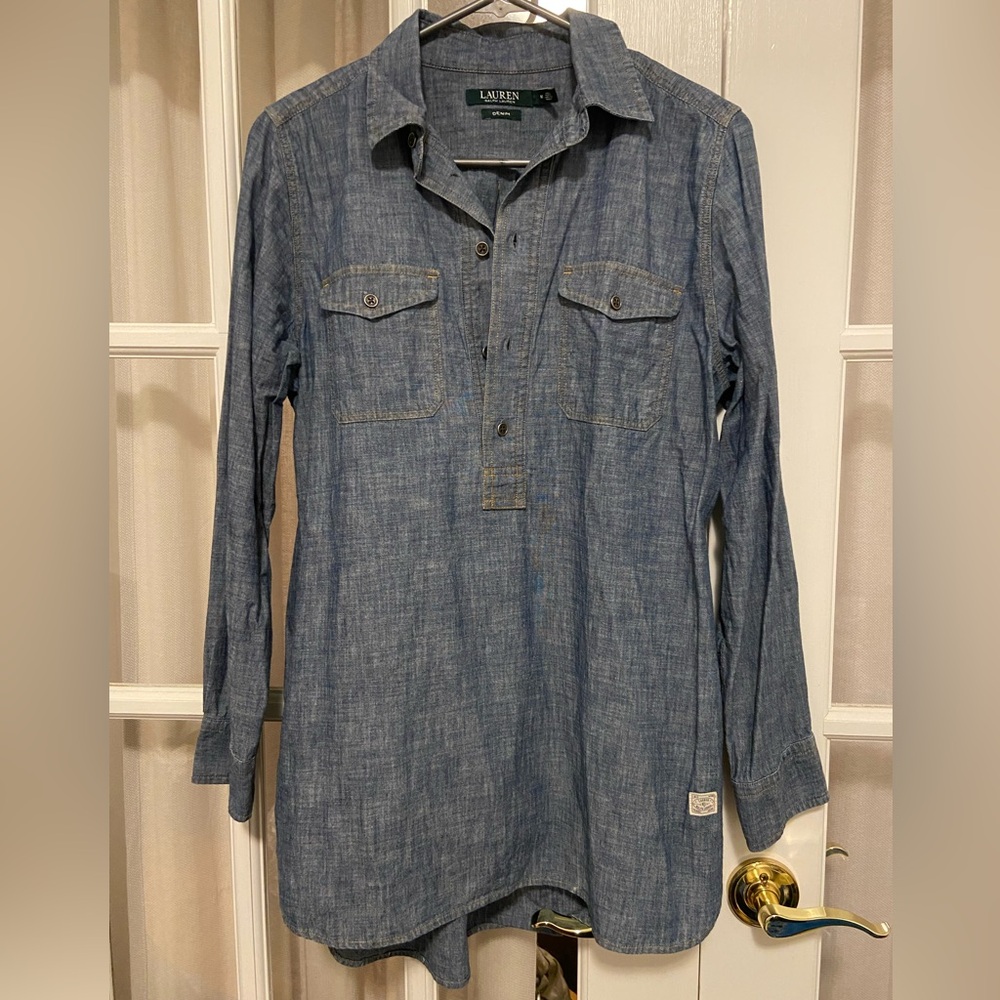 Ralph Lauren chambray longline tunic
